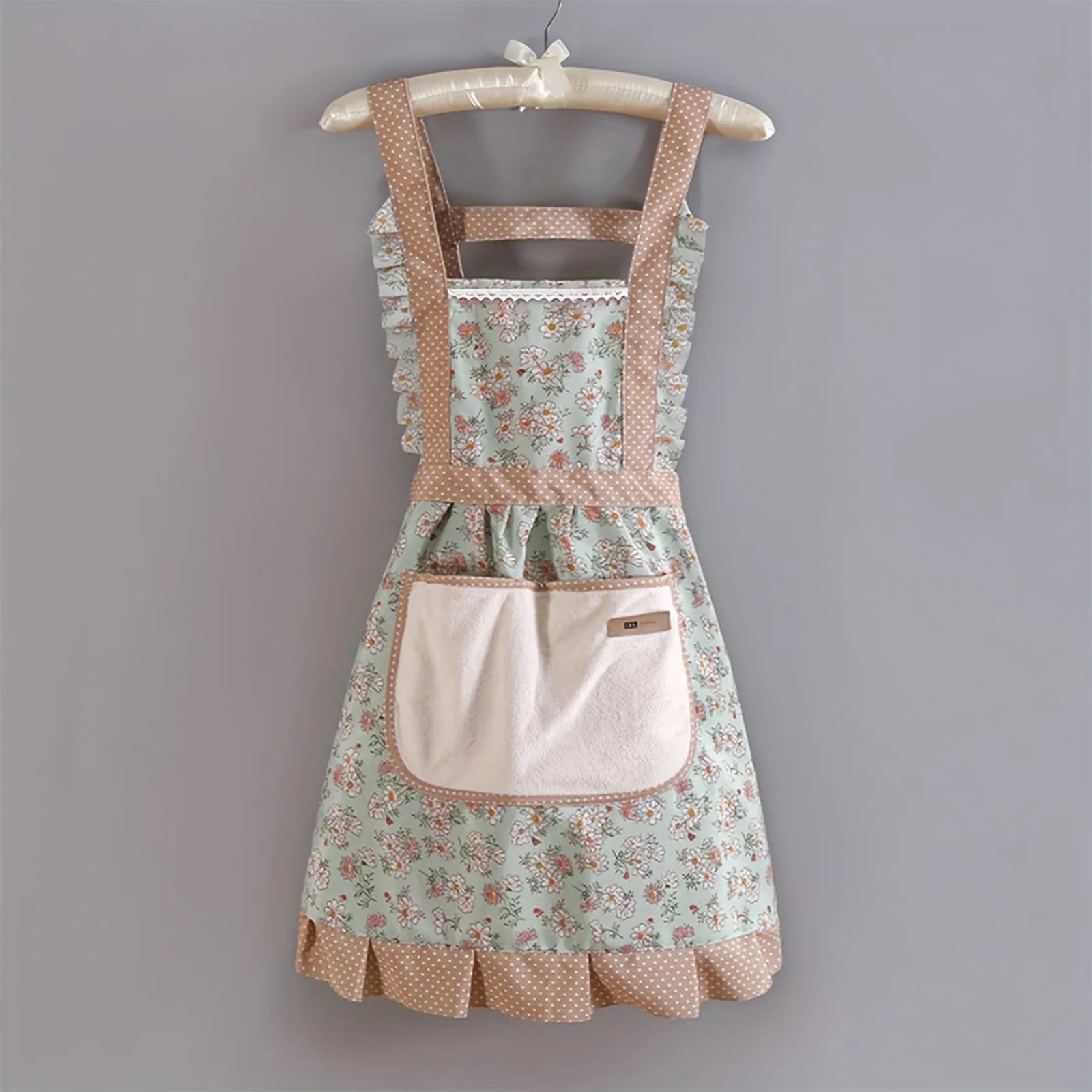 New florist Literary artist Retro Medieval Cotton Linen Aprons For Woman Dress Flower Shop Smock Hairdresser Garden Overal
